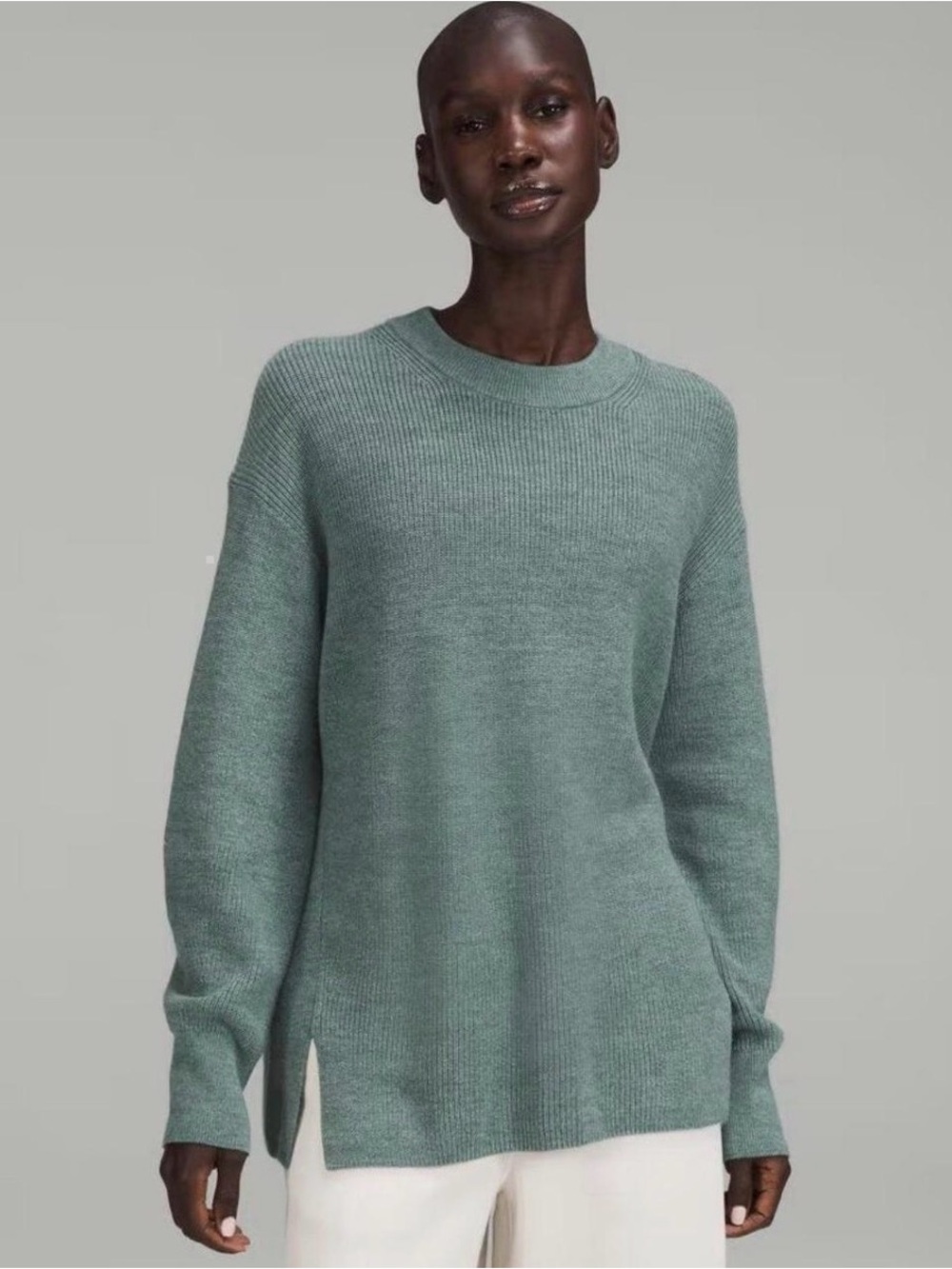 lululemon athletica Sage Green Crewneck Sweater